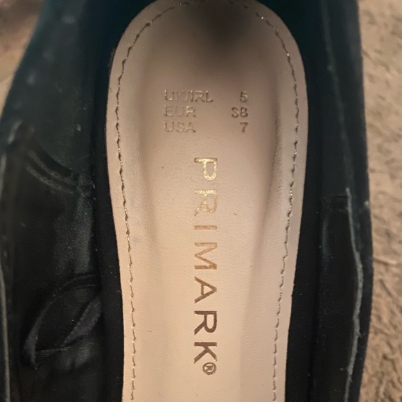 👠 Beautiful Primark Black Suede Pumps Size 7 - Picture 8 of 12
